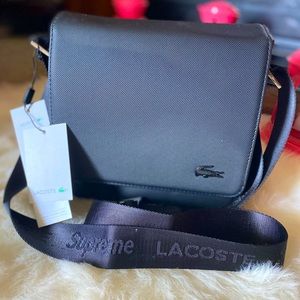 MENS LACOSTE MESSENGER BAG